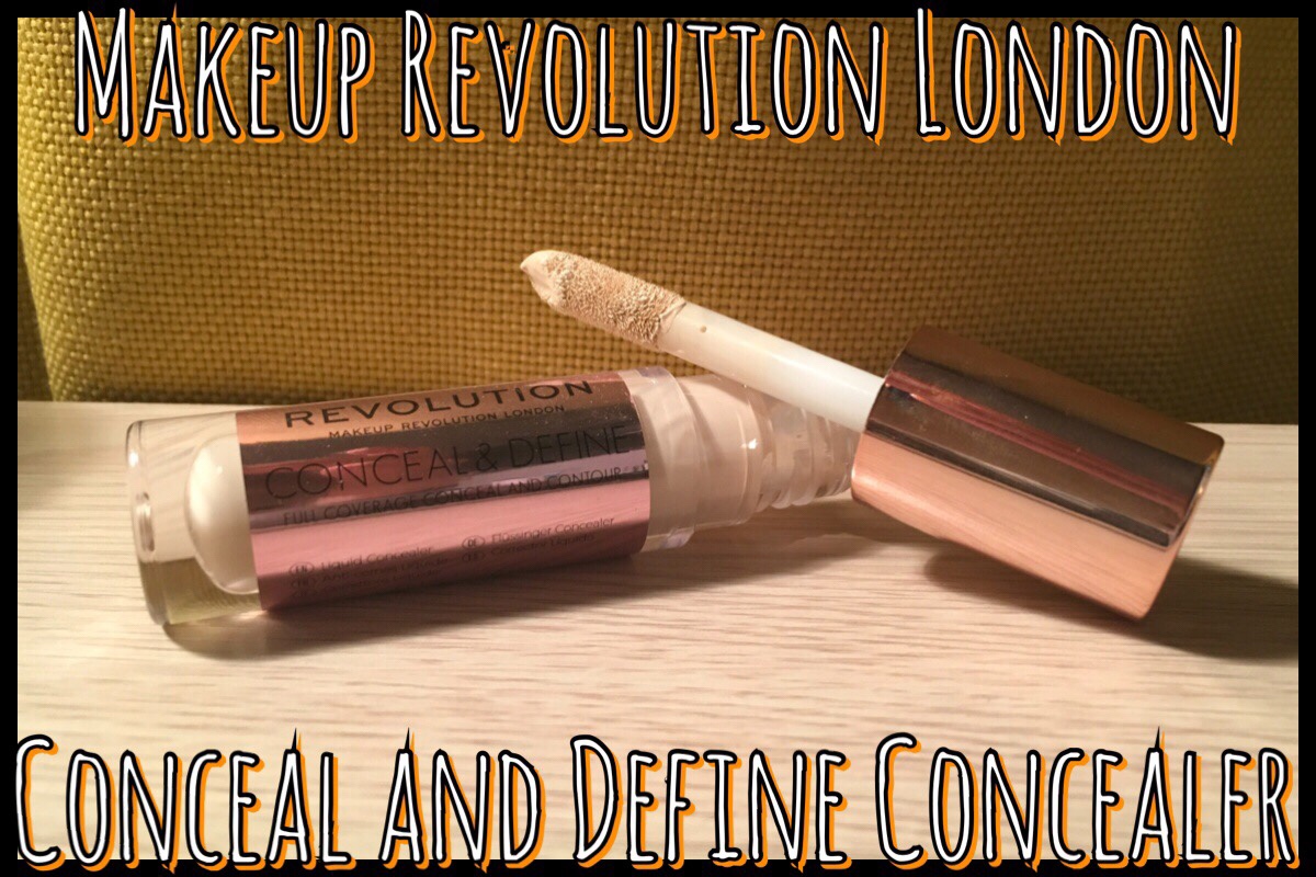 A title image with the Makeup Revolution concealer on it